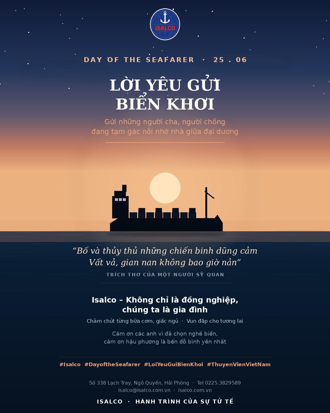Tri ân Ngày Quốc tế Thuyền viên 25/06 